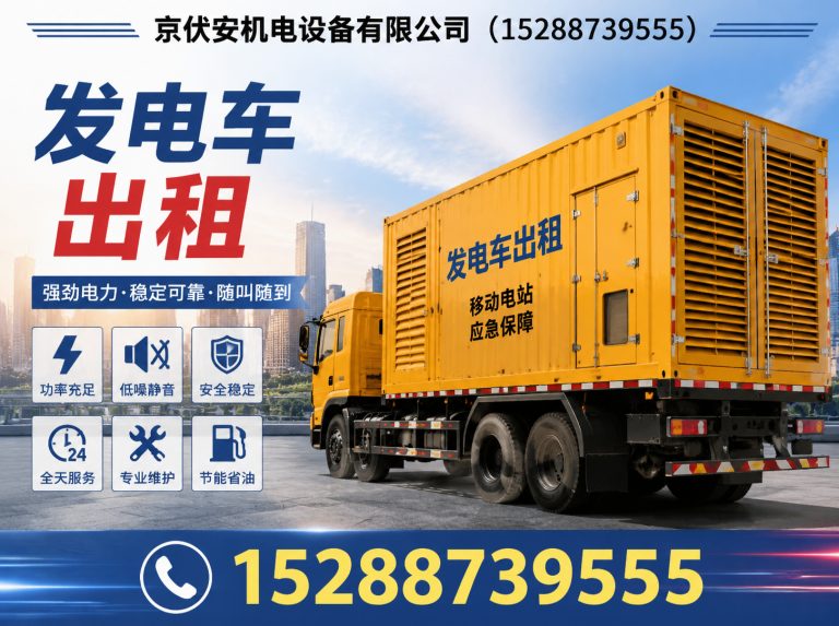 阜新应急发电机出租展示图